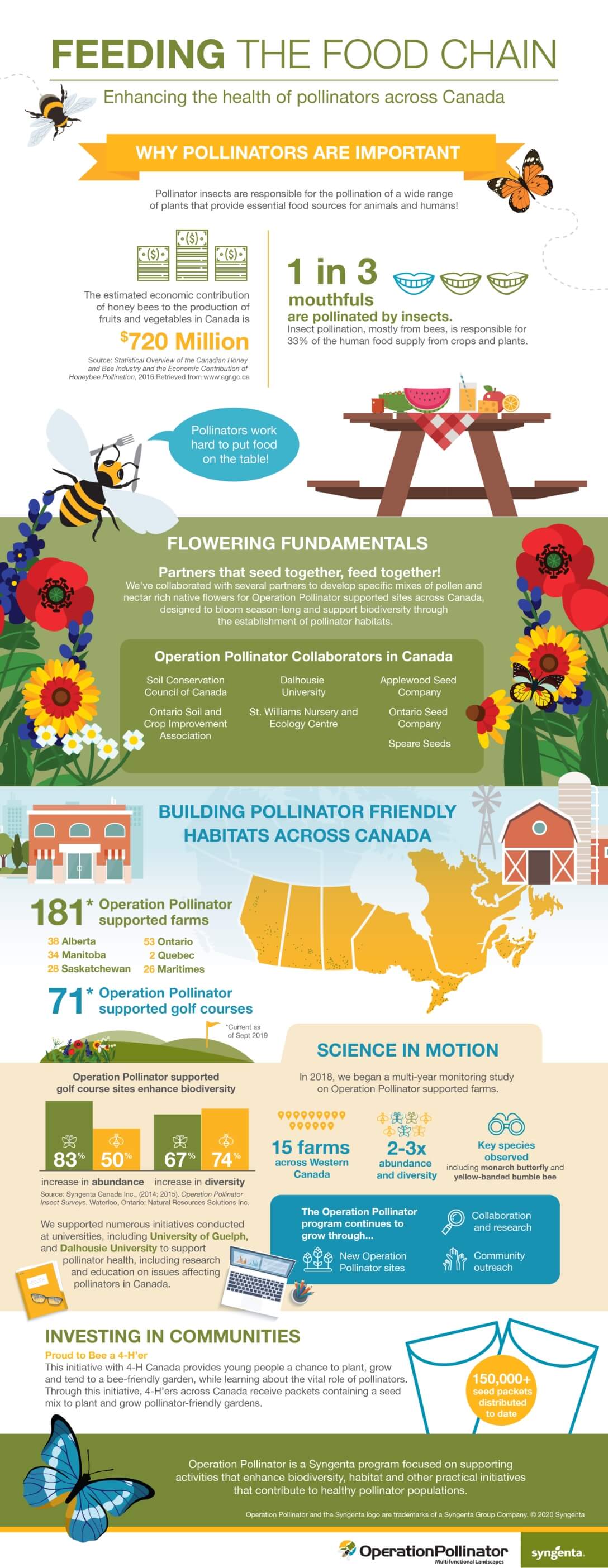 Feed the foodchain infographic.